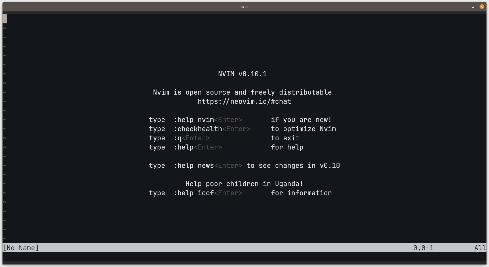 Vanilla Neovim