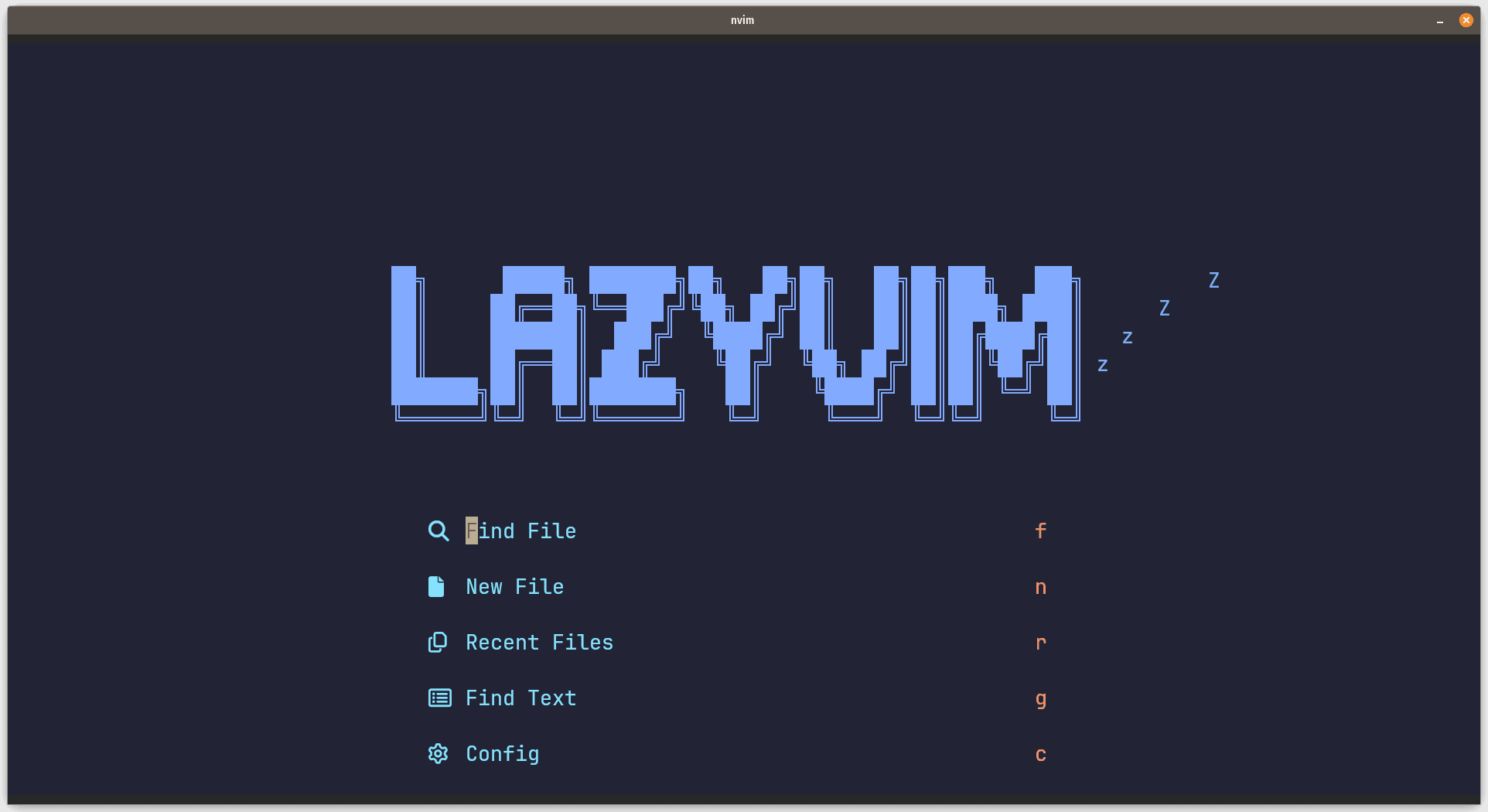 LazyVim Dashboard